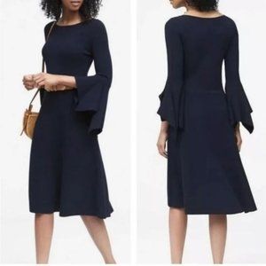 SALE!!!  Bell sleeve TALL dress NWT navy blue